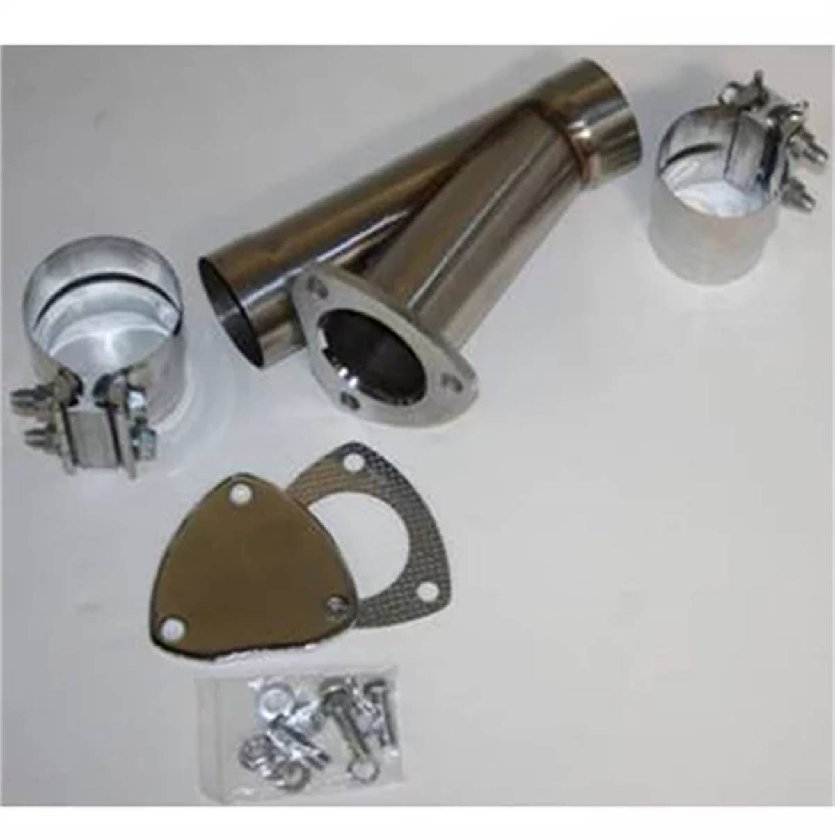 Cutout, Universal Manual Exhaust Cutout 2.25in. (57mm) Slip Fit Stainless Steel