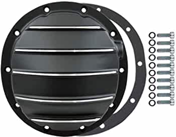Differential, Cover Kit 1967-81 GM Truck 8.875" 12-Bolt Rear with Bolts & Gasket (Black Aluminum)