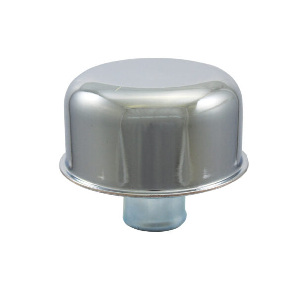 Breather Cap, Universal Oil Breather Push-In (Chrome Steel)