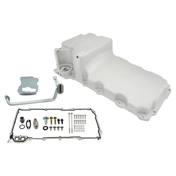 Oil Pan, LS Rear Sump Retro-Fit Gen III/IV with Gasket, Pickup & Hardware 6-quarts (Machined)