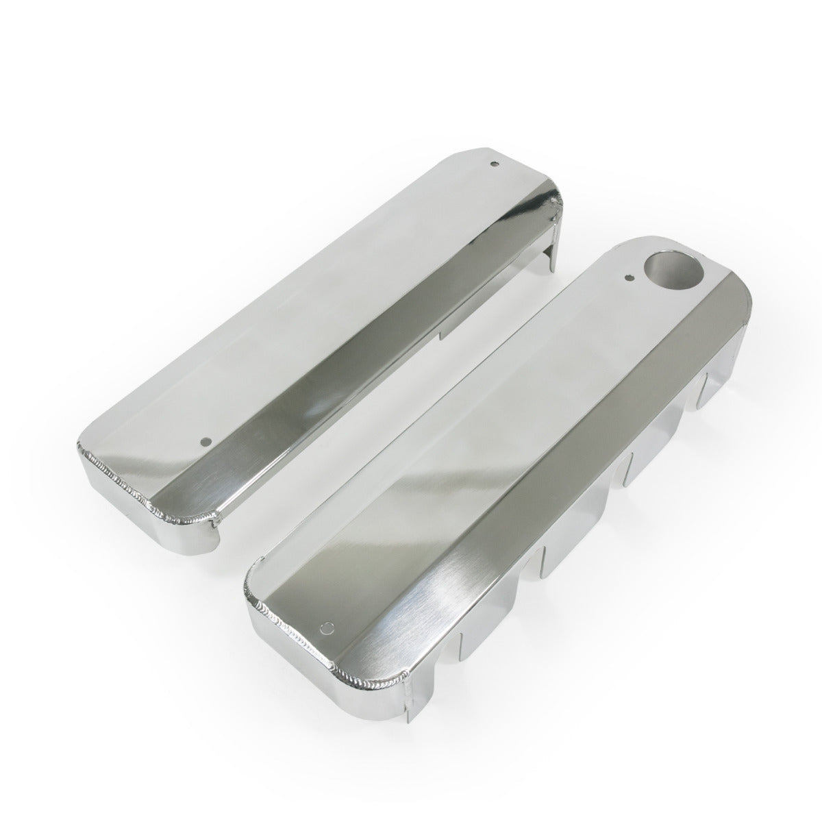 Valve Covers, GM LS Fabricated Aluminum Coil Covers Polished