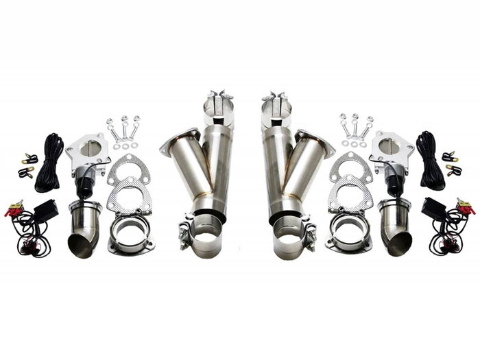 Cutout, Slip Fit 3.00 inch Electric Exhaust Cut Out Dual Kit